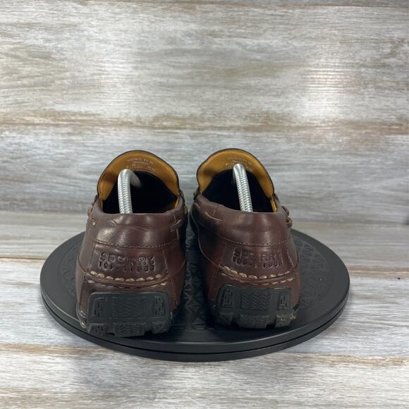 Sperry Men's Gold Cup Capetown Brown Leather Driving Loafers Shoes Size 11 - Picture 4 of 10